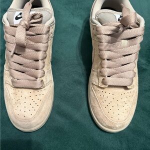 Nike Air Zoom Light Tan Suede Sneakers